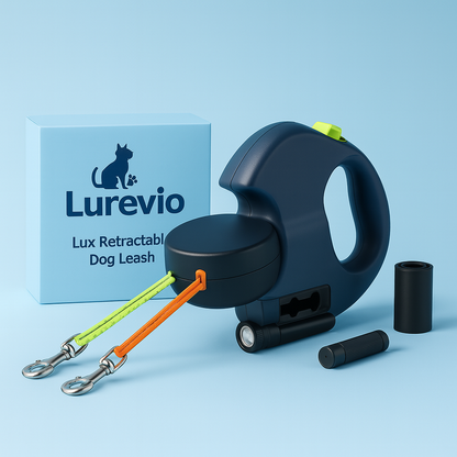 Lurevio Dual Retractable 360° Swivel Dog Leash