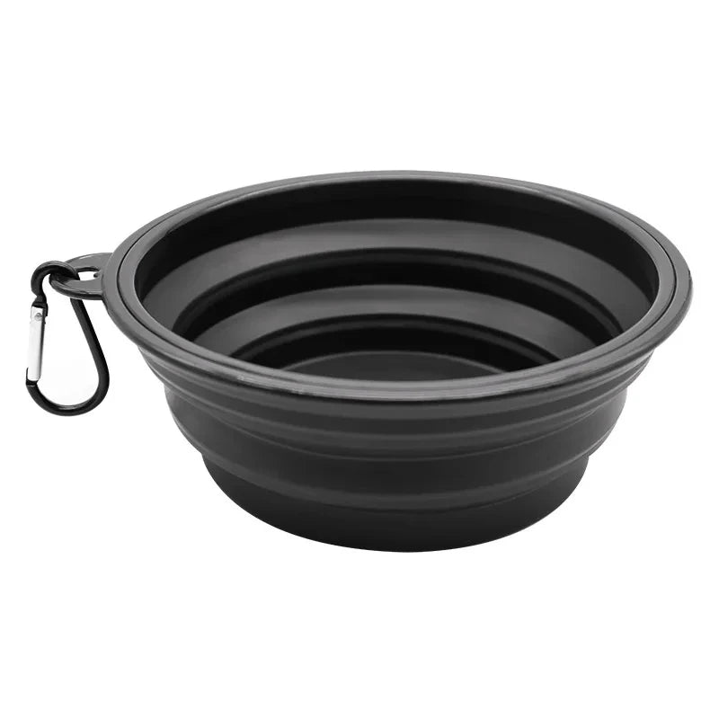 Folding Portable Silicone Dog Feeder/Water Bowl